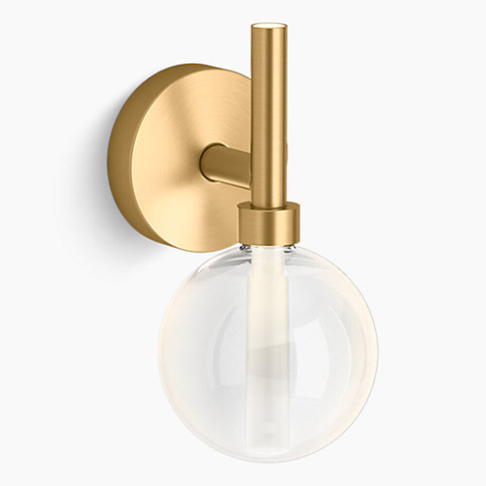 Kohler® K23467-SCLED-2GL Components™ LED Lacemaker Sconce, Brushed Moderne Brass