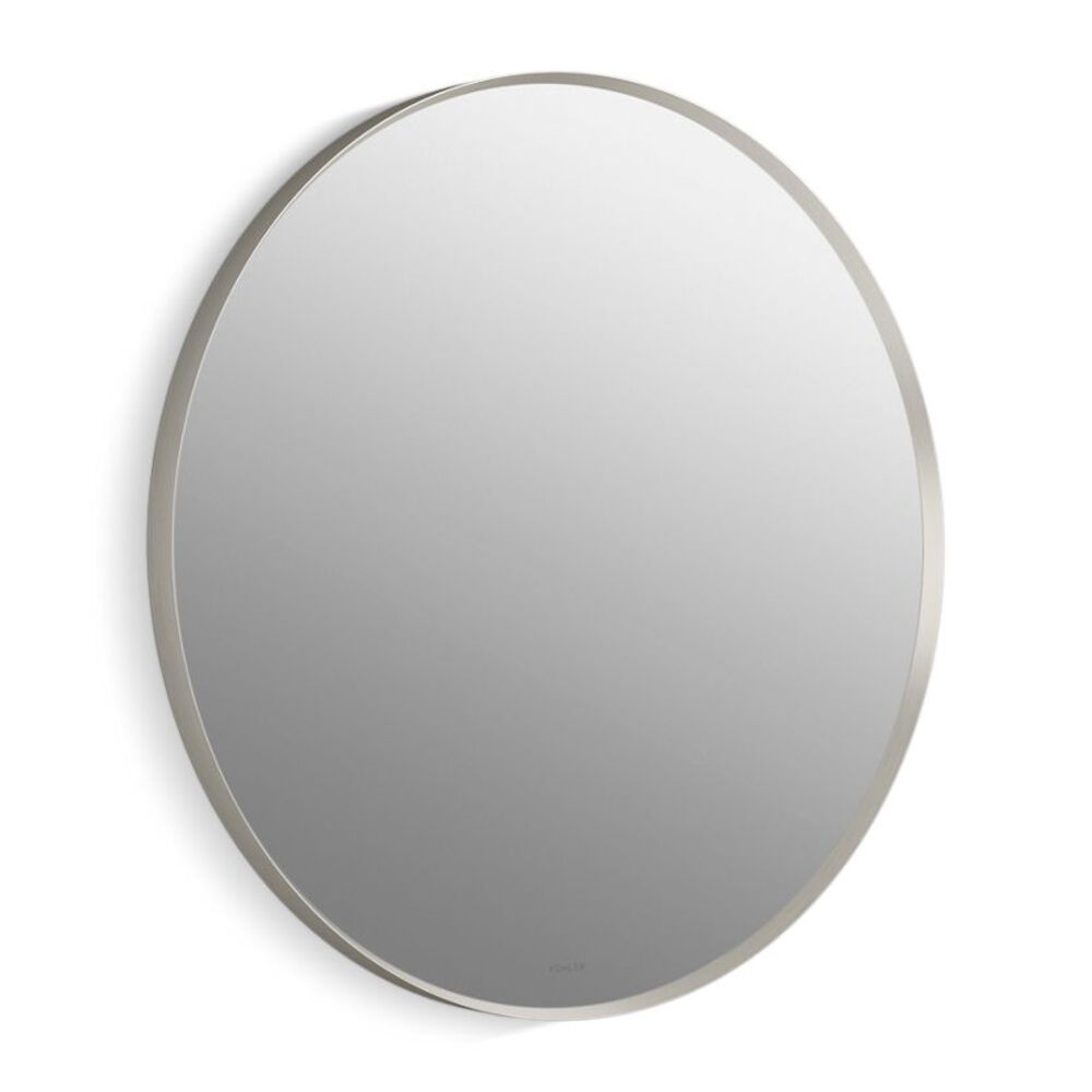 Kohler® 26050-BNL Essential 28" Round Decorative Mirror, Brushed Nickel