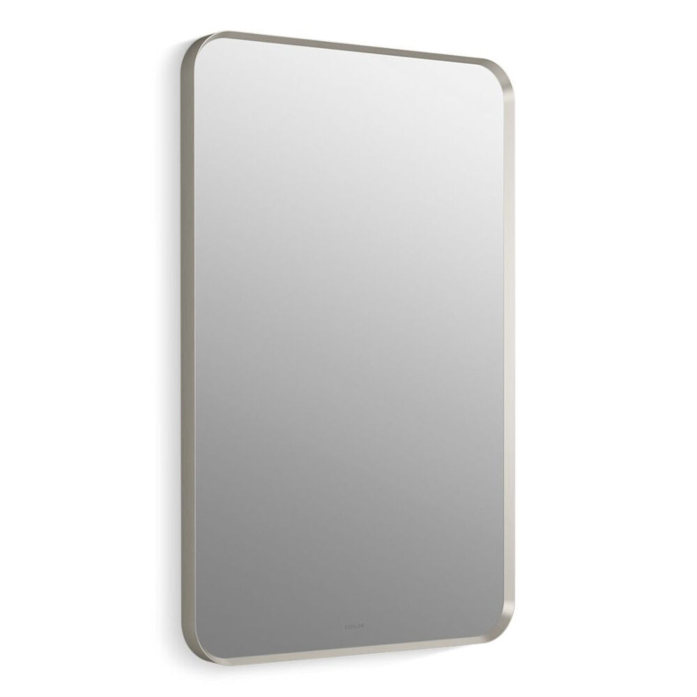 Kohler® 26052-BNL Essential 22 x 34" Rectangle Decorative Mirror, Brushed Nickel