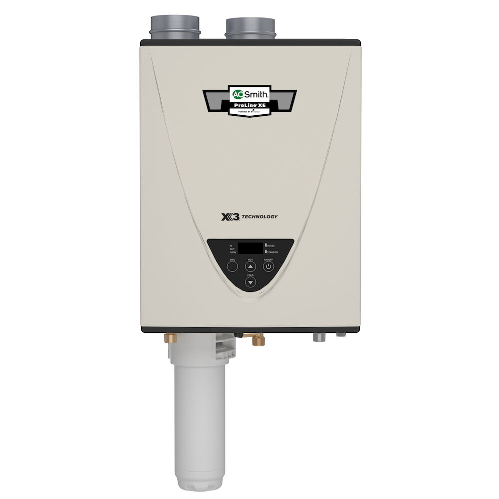 A.O. Smith® ATI540HX3-N ProLine® XE Tankless Water Heater, Condensing Ultra-Low NOx Indoor 199,000 BTU, Natural Gas