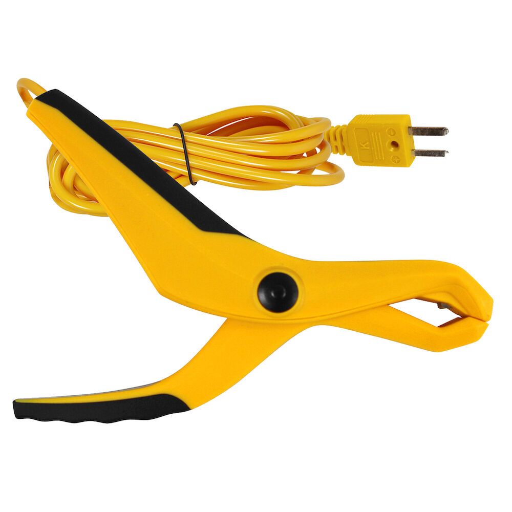 UEi Test Instruments™ ATTPC4 Grip Style K-Type Pipe Clamp Probe, -40 to 250 deg F, +/-0.6 deg Accuracy