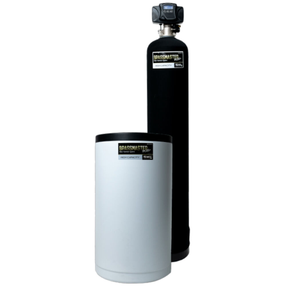 BRASSMASTER CLEAR-500+ Residential Water Softener, 2 Tank Model