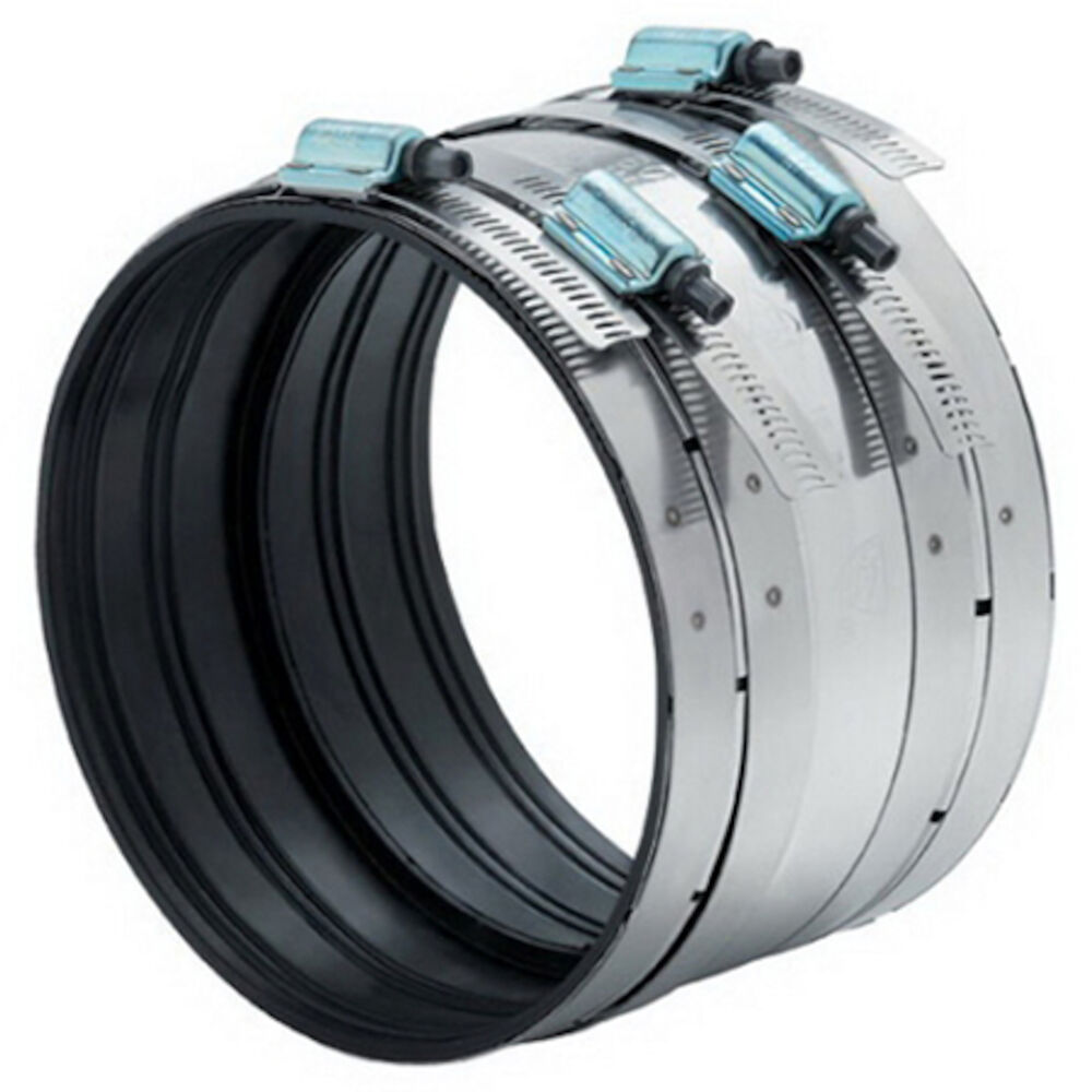 Clamp-All® HI-TORQ™ 81050 Coupling, 5" Nominal, No-Hub End Style, 304 Stainless Steel