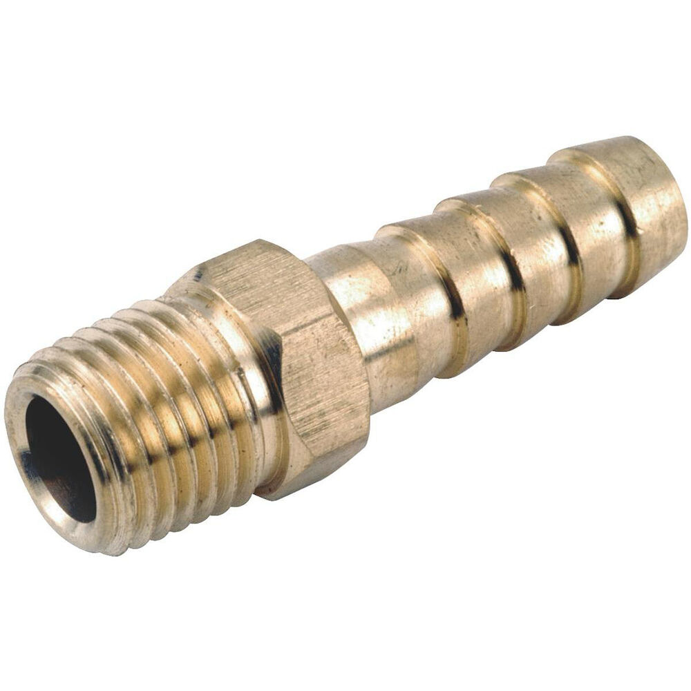 Century Brass Plumbing 202-108 Brass Male Hose Adapter, 5/8" x 1/2"