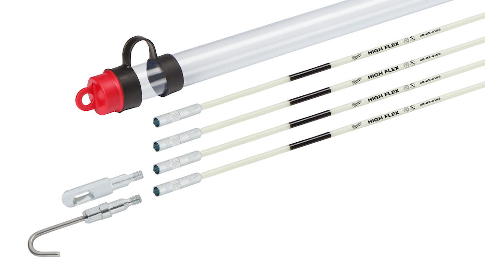 Milwaukee® Tool 48-22-4154 Fish Stick Kit, 15 ft L, Fiberglass, White