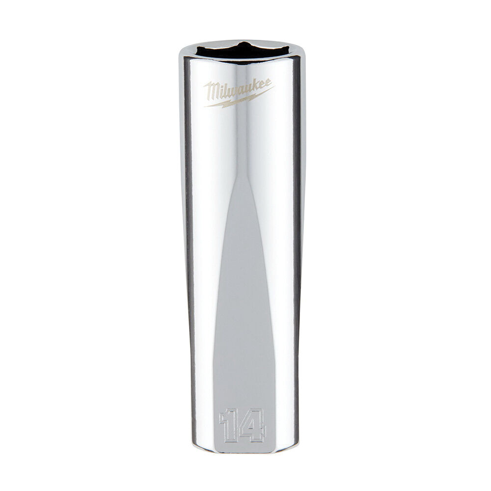 Milwaukee® Tool 45-34-0014 Socket, 3/8 in, 14 mm Deep Socket, 6 Points