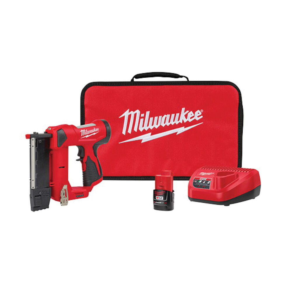 Milwaukee® Tool 2540-21 M12™ Cordless Pin Nailer Kit, 120 Magazine, 8.7" OAL