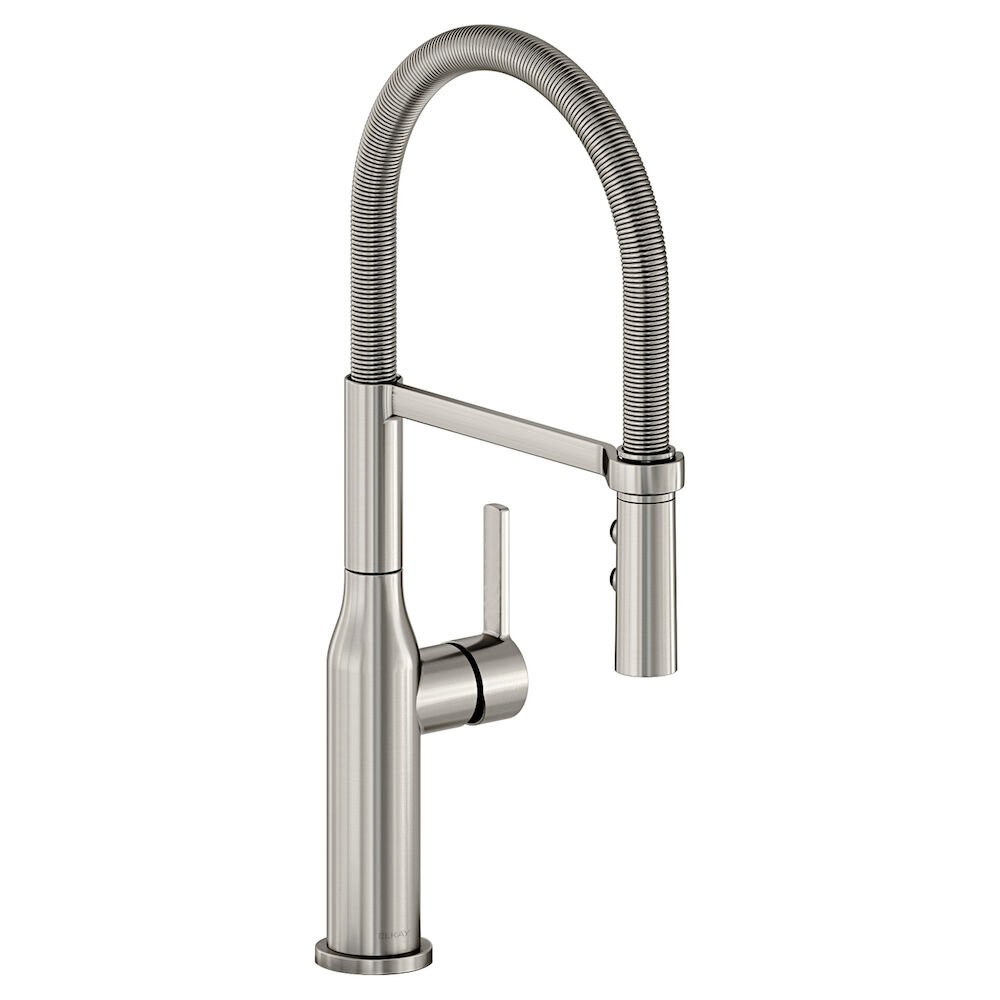 LKAV1061LS Avado Single Hole Kitchen Faucet with Semi-professional Spout and Forward Only Lever Handle, Lustrous Steel