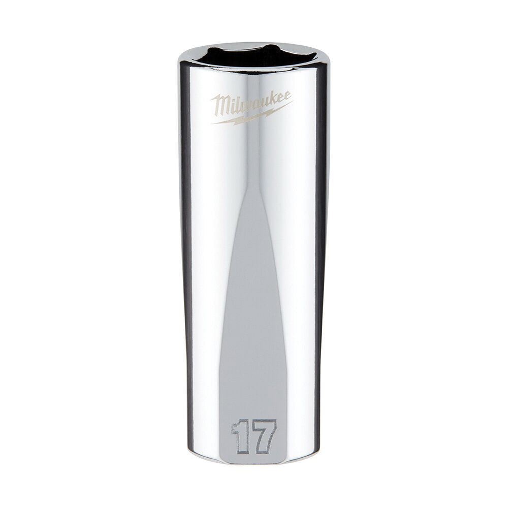 Milwaukee® Tool 45-34-0117 Socket, 3/8 in, 17 mm Deep Socket, 6 Points