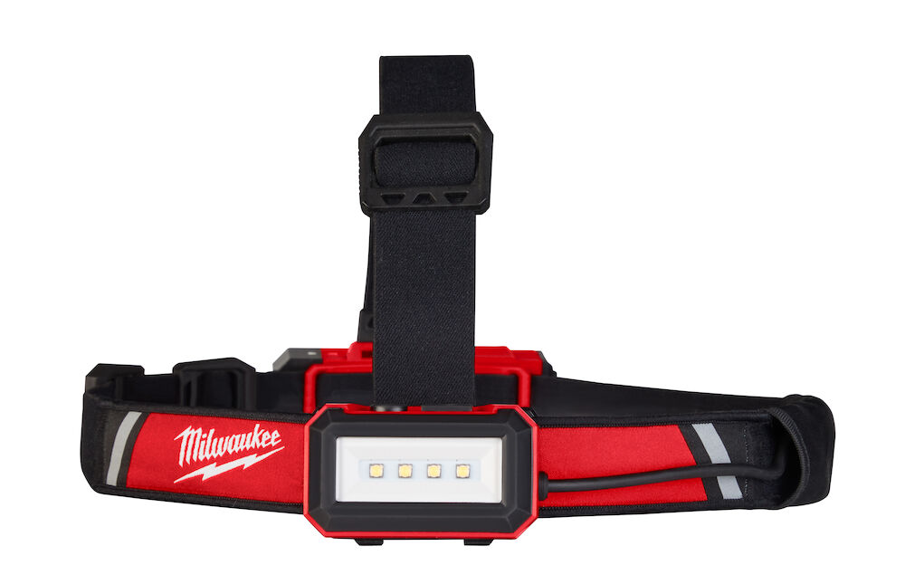 Milwaukee® Tool 2115-21 Low Profile Cordless Hard Hat Headlamp, LED Bulb, Plastic Housing, 600 Lumens