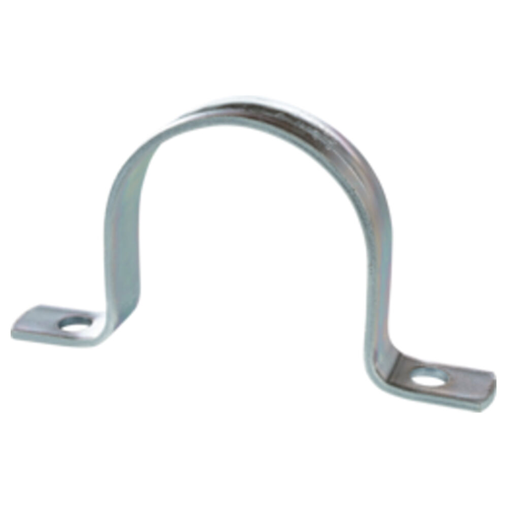 HD296 4" EMT & Rigid/RMC Conduit, Heavy Duty, 2-Hole Conduit Mounting Strap, Zinc Plated