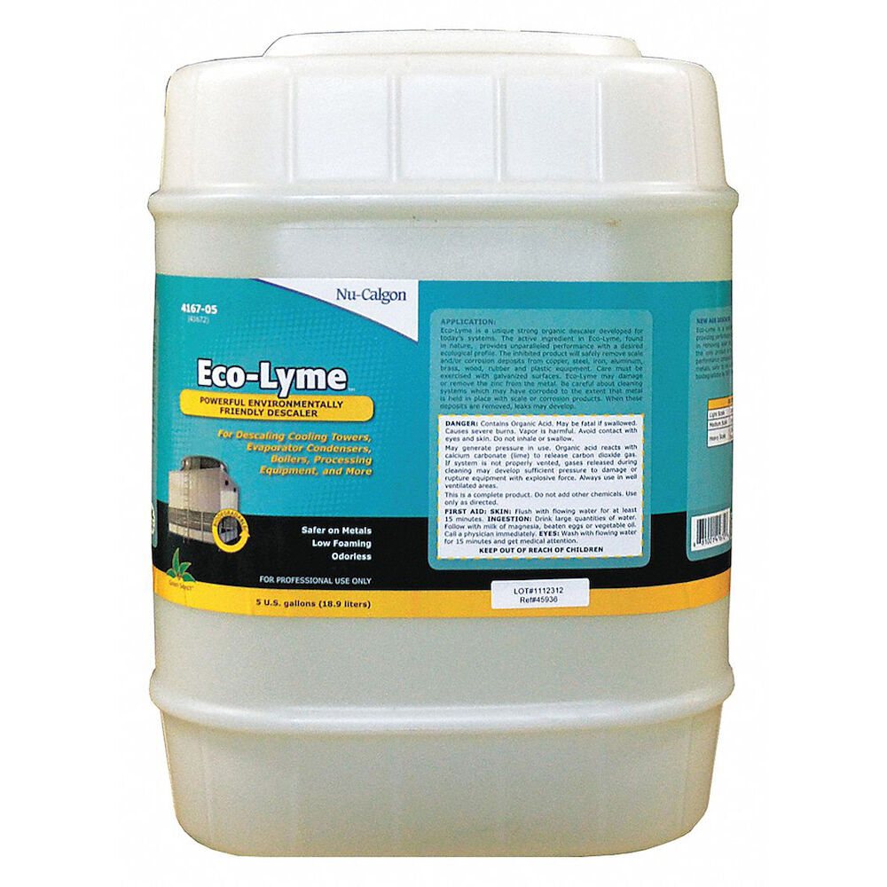 Eco-Lyme™ 4167-05 Descaler, 5 gal Pail, Liquid Form, Colorless to Yellow, Slight Sulfurous Odor/Scent