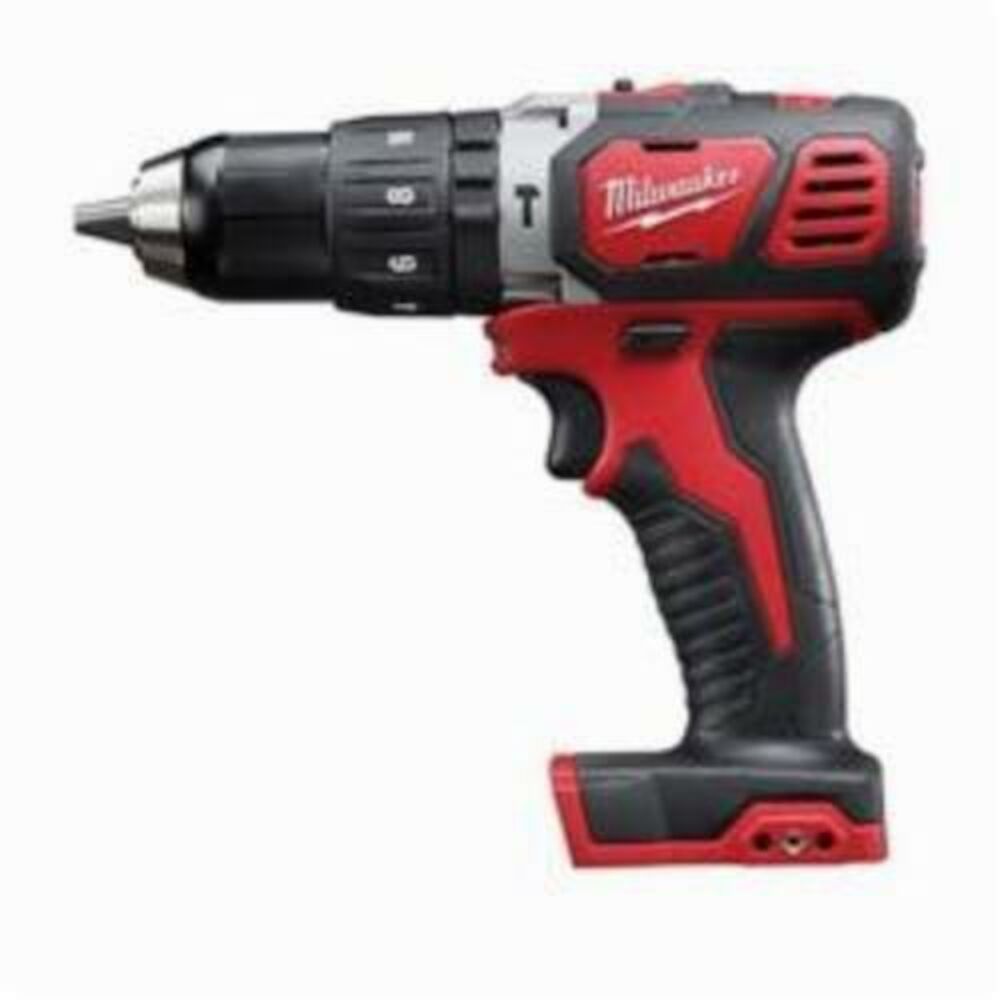 Milwaukee® Tool 2607-20 M18™ Cordless Hammer Drill/Driver, 1/2" Metal Single Sleeve Ratcheting Lock Chuck, 18 VDC, 400/1800 rpm No-Load