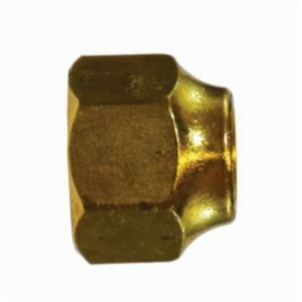 MMM Short Nut,  SAE 45 deg Flare Threaded UNF, CA377 Brass