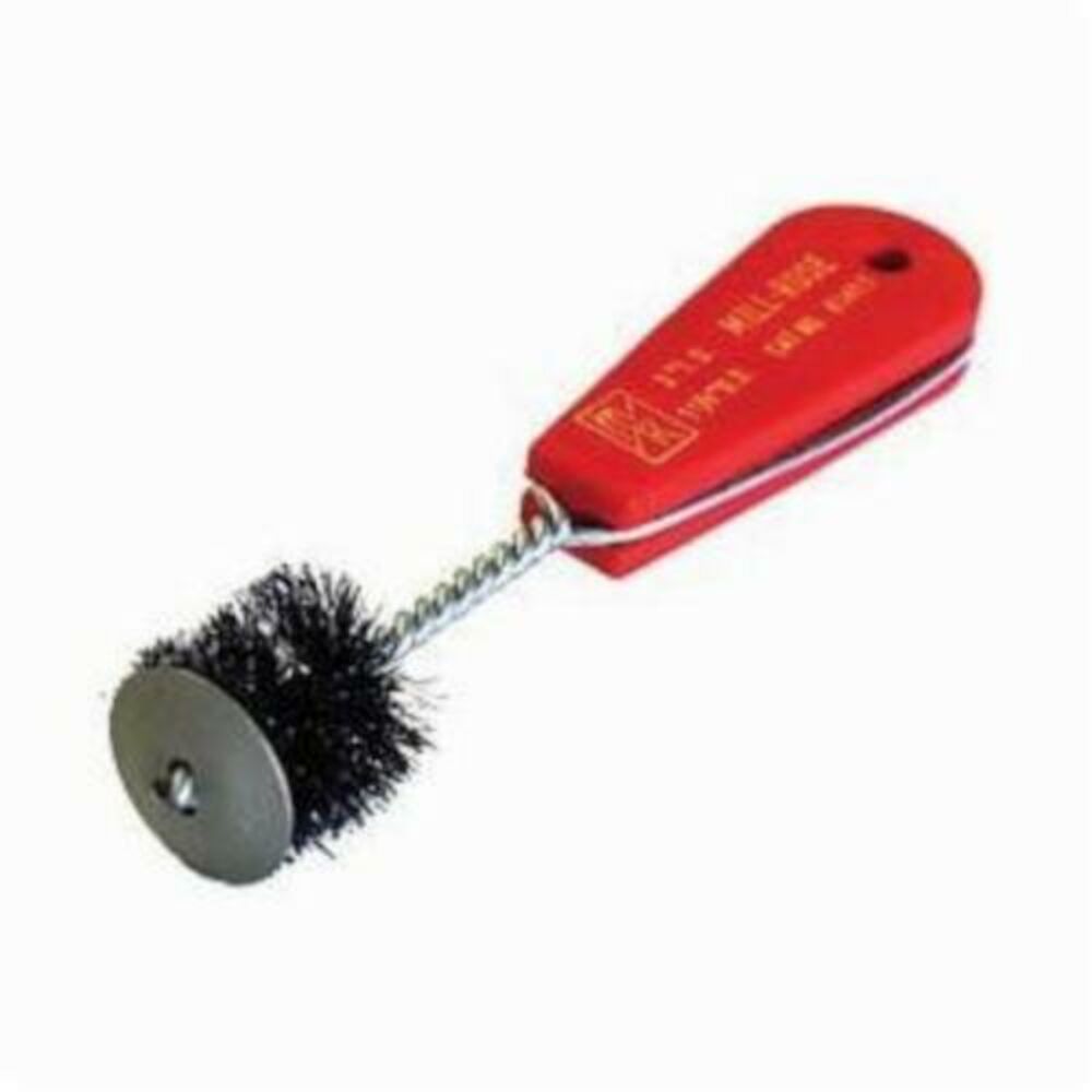 Cleanfit 61212 6100 Hard-Head Plumbing Fitting Brush With Protective Galvanized End Plate, 1/2" Nominal Tube