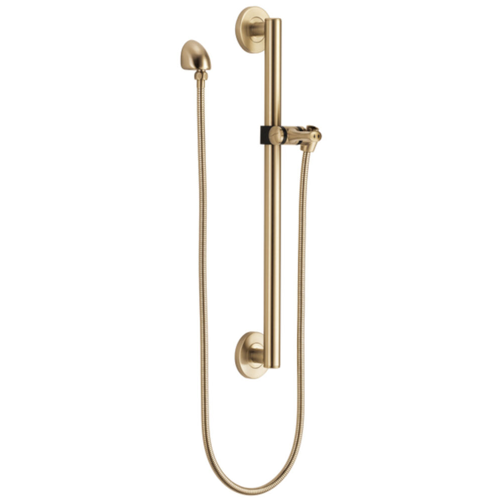 Delta Universal Showering Components Adjustable Slide Bar / Grab Bar Assembly with Elbow, Champagne Bronze