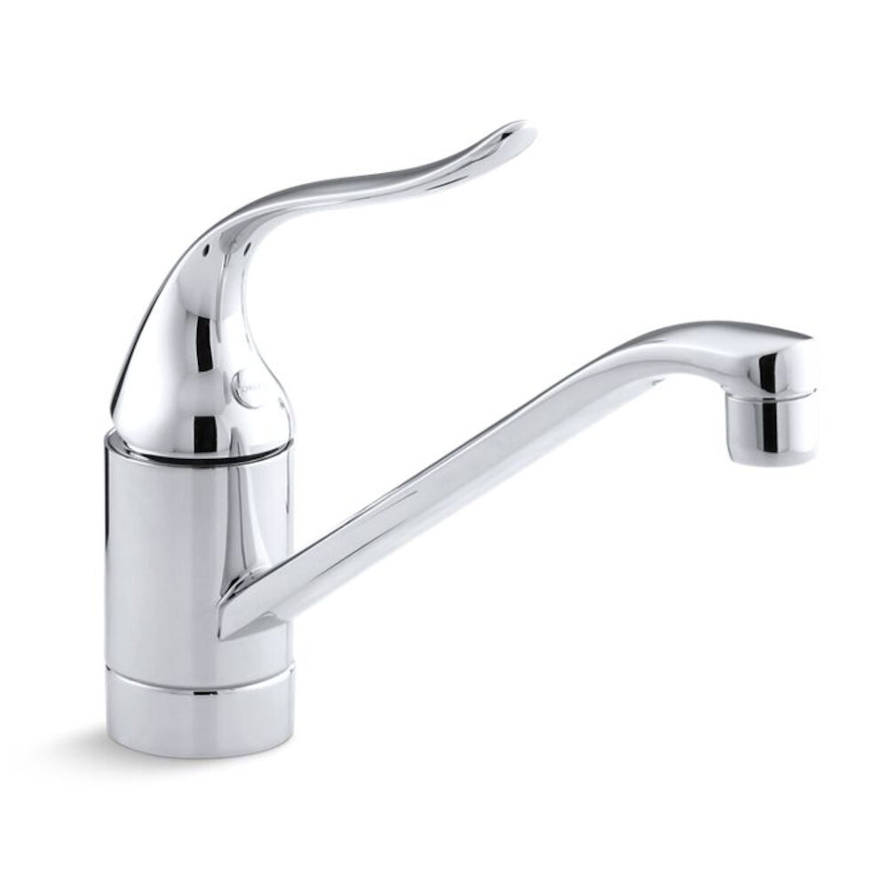 Kohler® 15175-F-CP Coralais® Kitchen Sink Faucet, 1.8 gpm, 8 in Center, 1 Handle, Polished Chrome