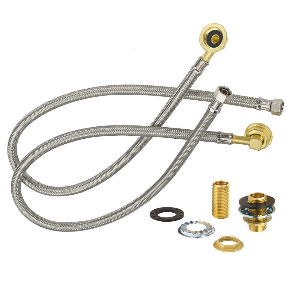 KROWNE® 21-445L E-Z Install Flexible Water Line Kit w/ Mounting Hardware, 30" L