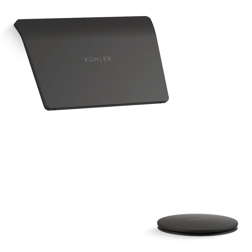 Kohler® 23857-BL Bath Drain Trim, For Use w/ Tea-for-Two® Cable Pop-Up Drain, Brass/Plastic, Matte Black