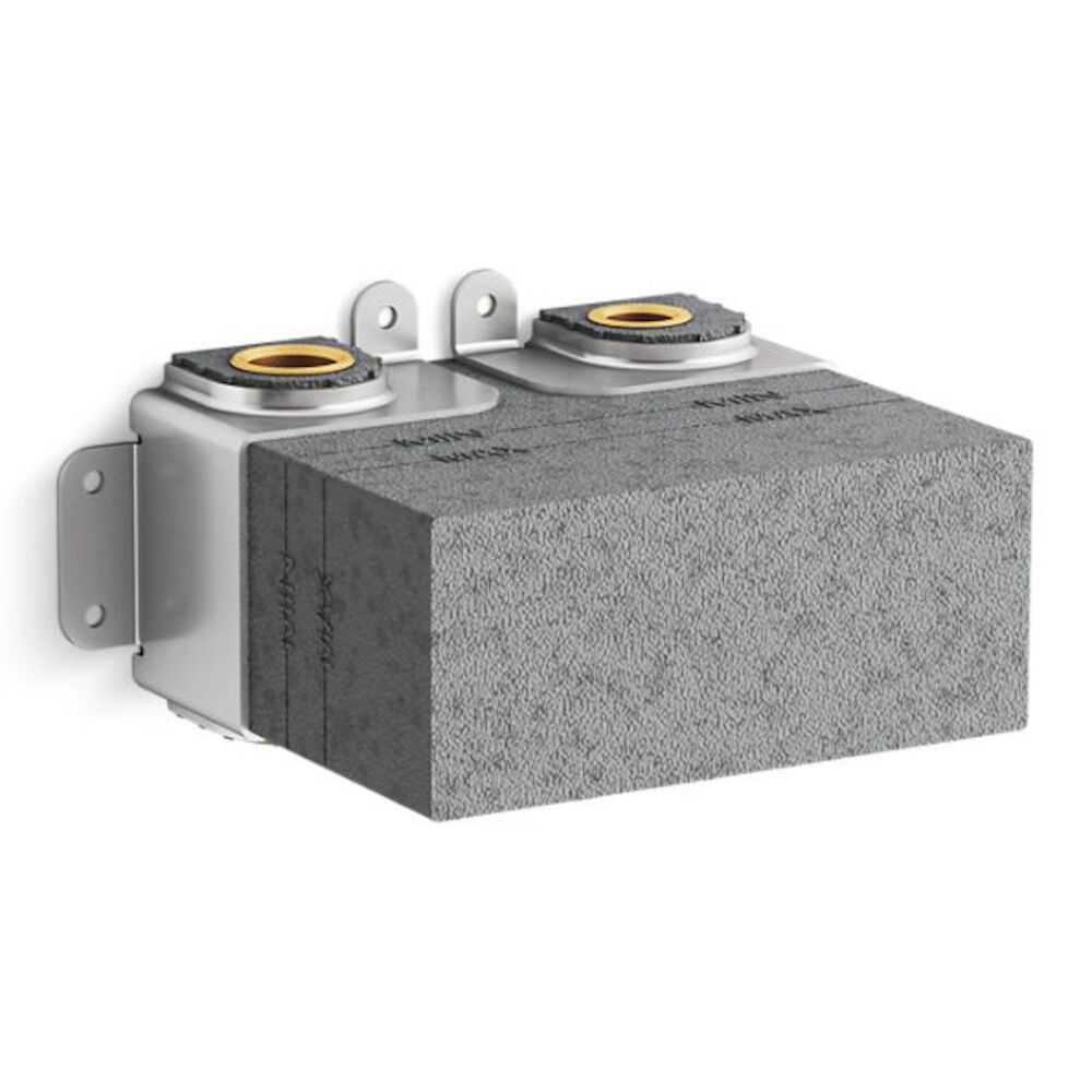 Kohler® 26339-NA 1-Port Thermostatic Valve w/ Integral Volume Control, 3/4" FNPT Inlet x 1/2" FNPT Outlet, 45 psi Pressure, 7 gpm Flow Rate, Brass/Plastic Body