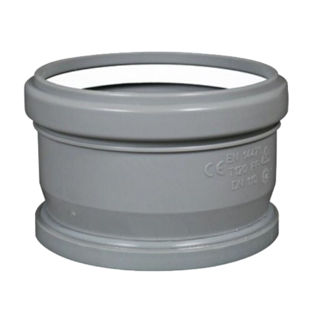 ISTC02 Single Wall Tee Cap, Polypropylene, Fits Duct Size: 2 in, 3" W, Domestic