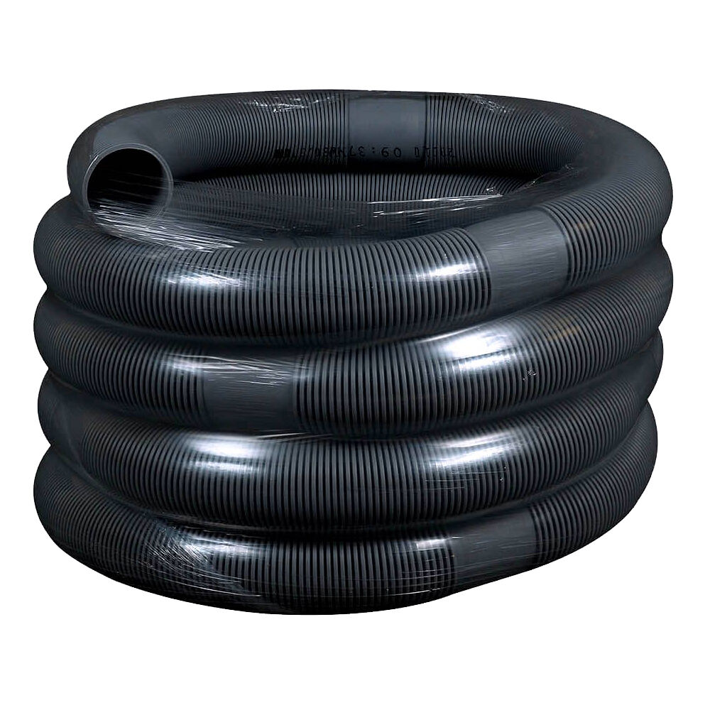 IFVL03025 Flexible Vent Length, Polypropylene, 3" ID x 3.3" OD Dia x 25' L, Gray, Domestic