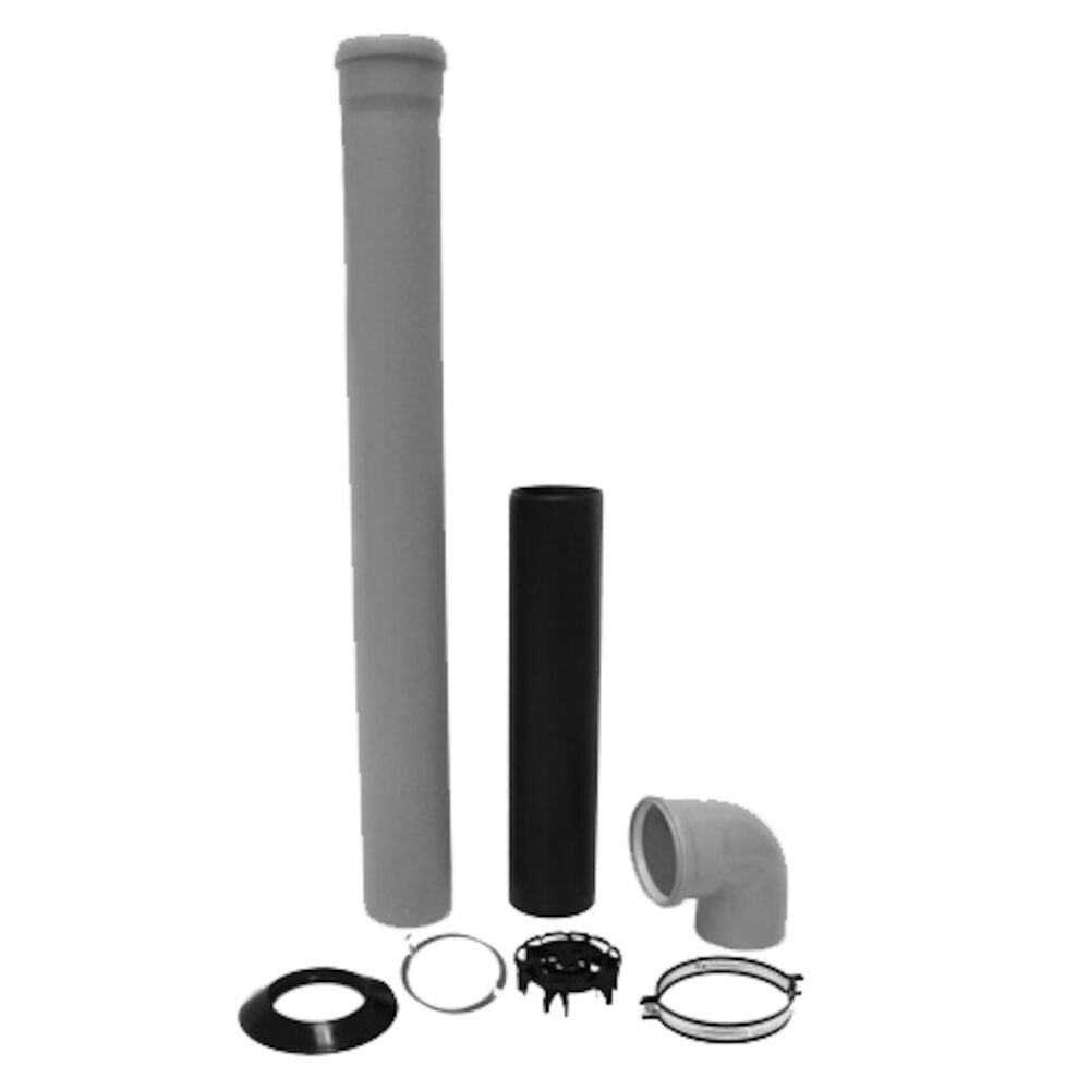 ISVKH02 Horizontal Vent Kit, 2" Dia, Polypropylene, Domestic