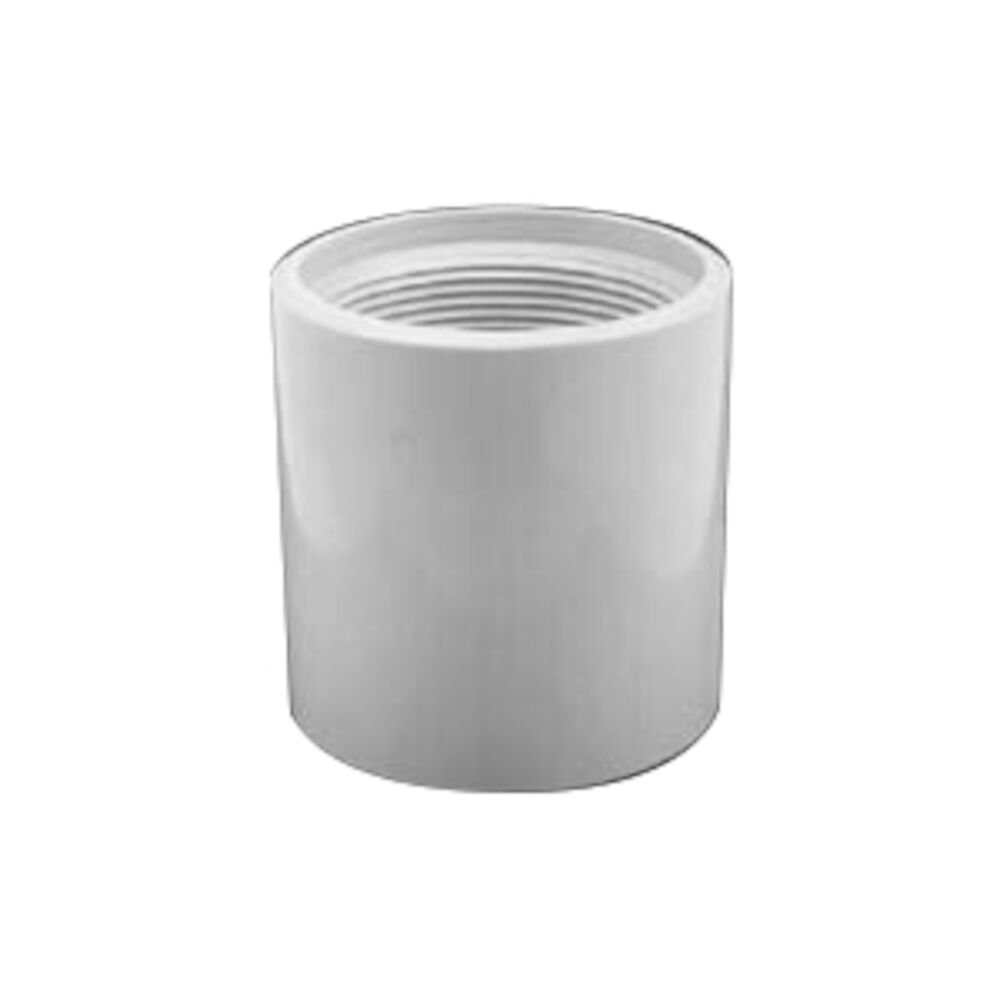 932096 PVC Drop Pipe Coupling, 1", NPT, SCH 120, PVC, Domestic