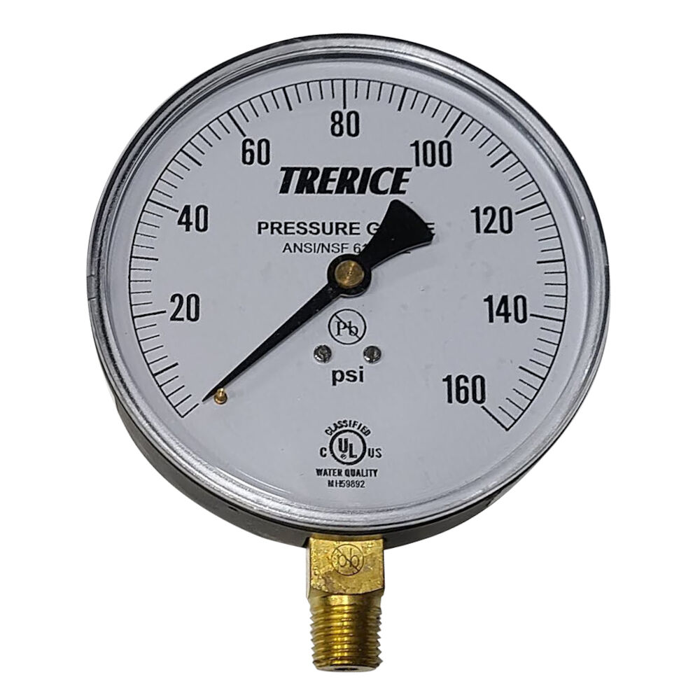 800B4002LA160 0-160 psi 4-1 /4" Faceplate LM Pressure Gauge