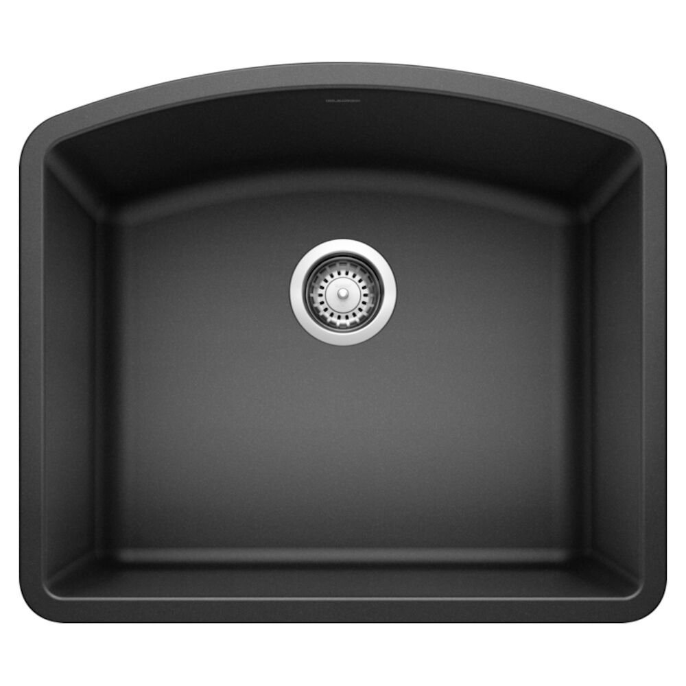 24" 440174 Kitchen Sink, DIAMOND™, D-Shape, Under Mount, Granite Composite, Anthracite