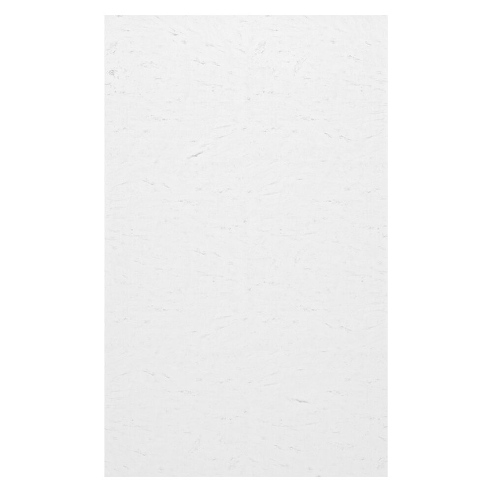 SS0369601.221 36 x 96 Swanstone Smooth Glue-Up Bathtub and Shower Single Wall Panel, Carrara