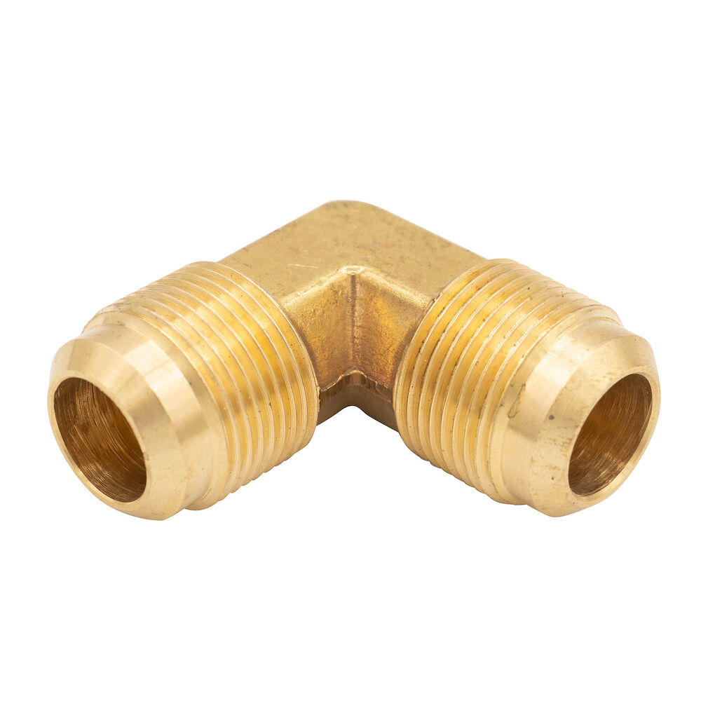 Python™ 6500 1/4" 90 deg Elbow, Flare x MNPT, Brass, For Use w/ Python Line Sets