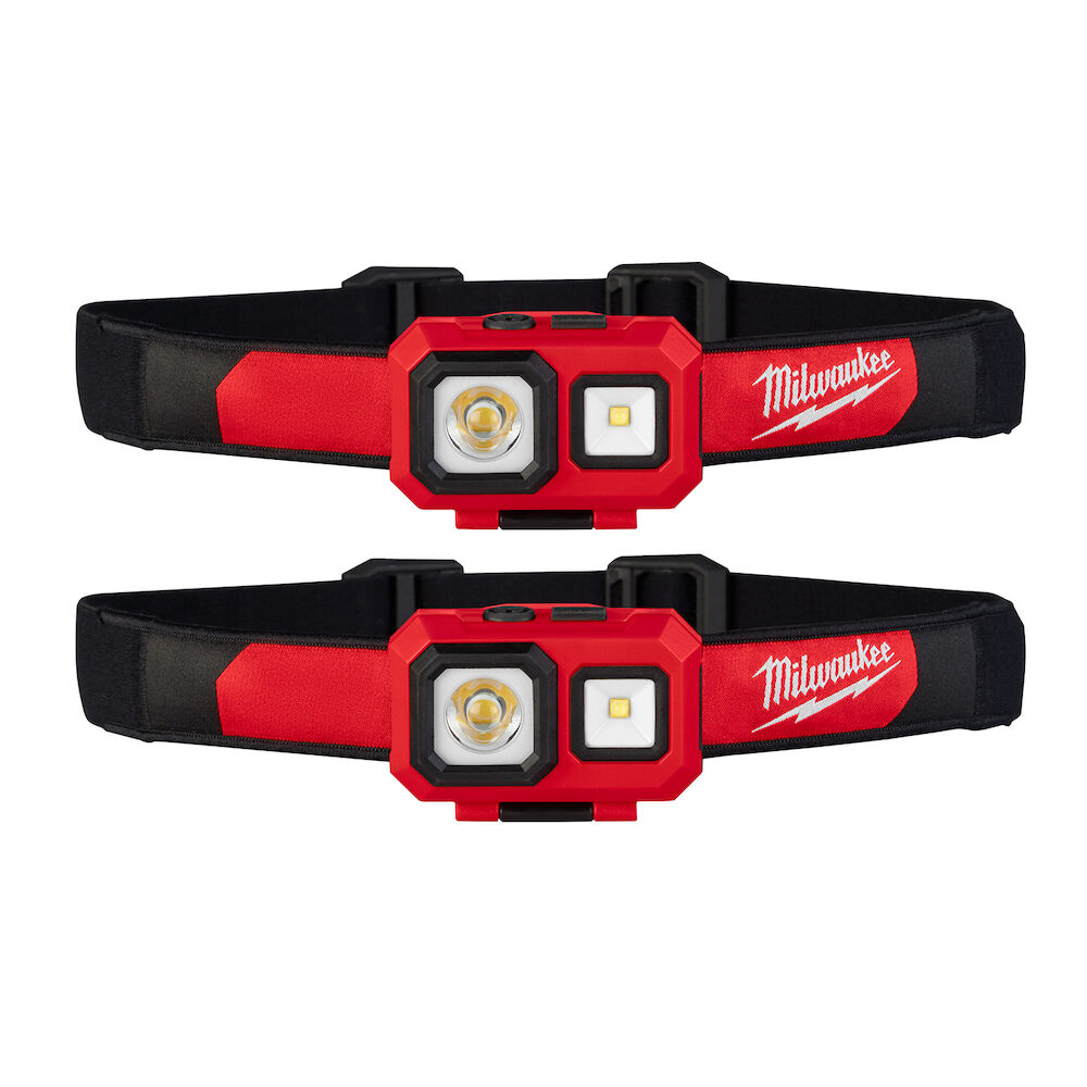 2104P Milwaukee® Tool Spot/Flood Headlamp, 2 Pack