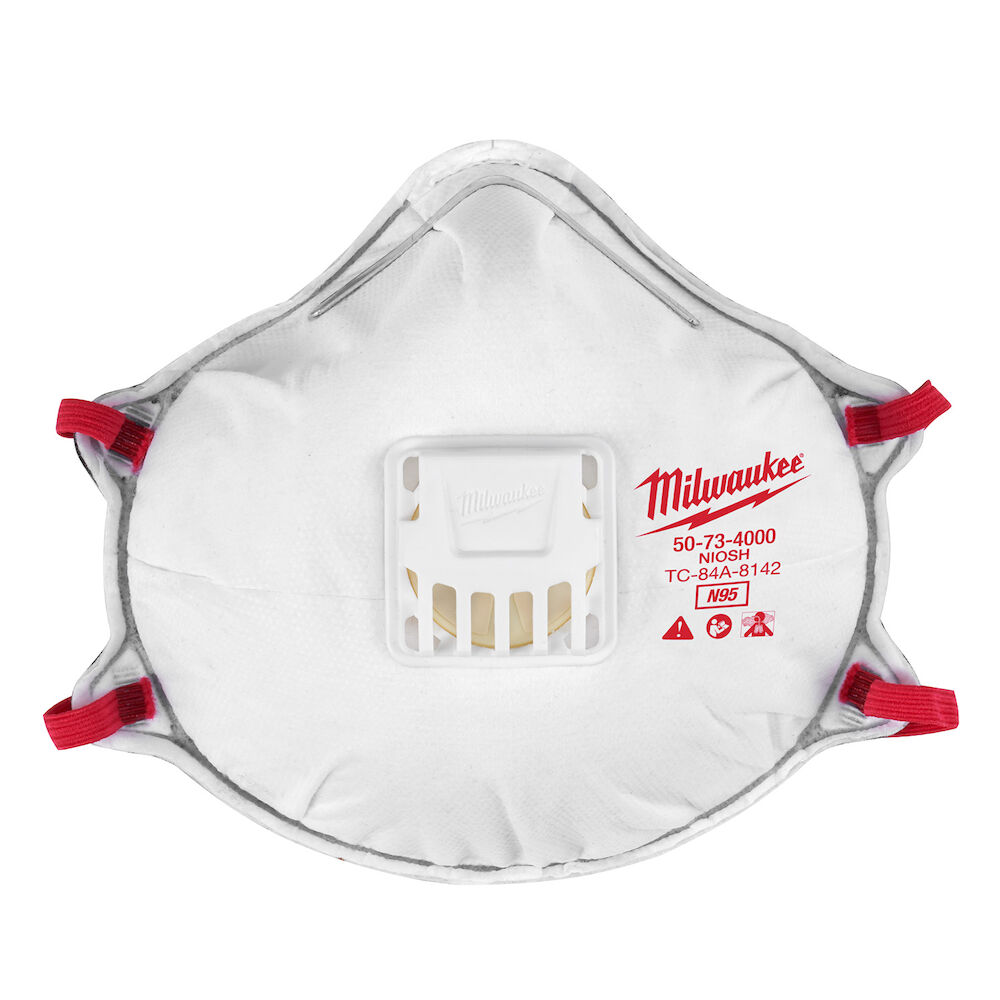 Milwaukee® Tool 48-73-4501 N95 Valved Respirator w/ Gasket