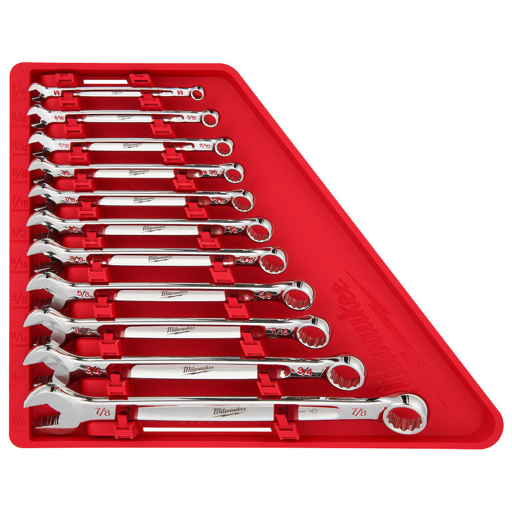 Milwaukee® Tool 48-22-9411 SAE Combination Wrench Set, 11-Piece