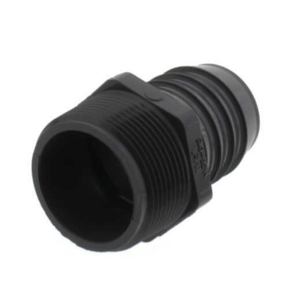 1436-040 4" PVC Barbed Insert Male Adapter, MIPT x Insert