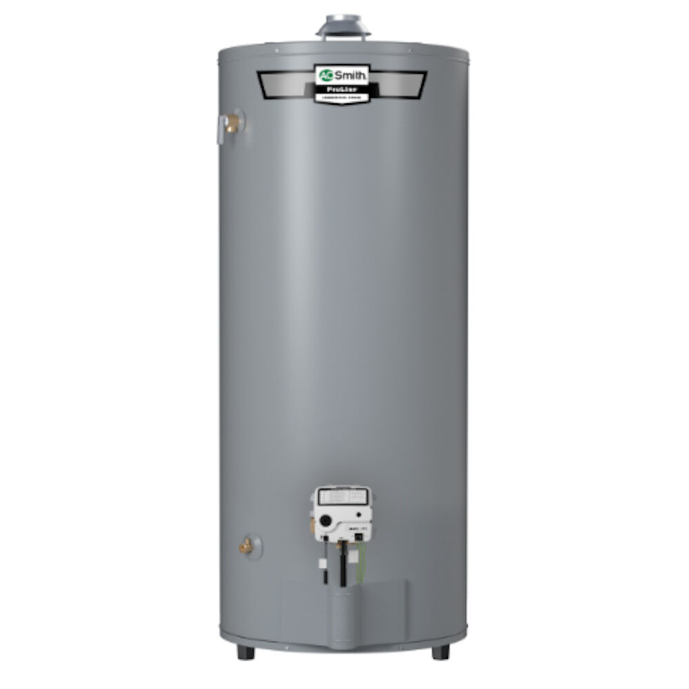 A.O. Smith® 100113270 High Recovery 74 Gallon Gas Water Heater, 75100 Btu/hr Heating,  Atmospheric Vent, Natural Gas Fuel