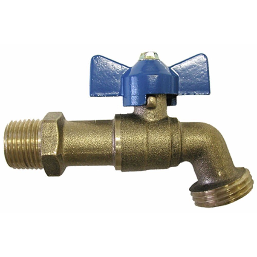 IHBB50NL 1/2" No Lead Brass 1/4-Turn Ball Valve Hose Bibb w/ T-Handle