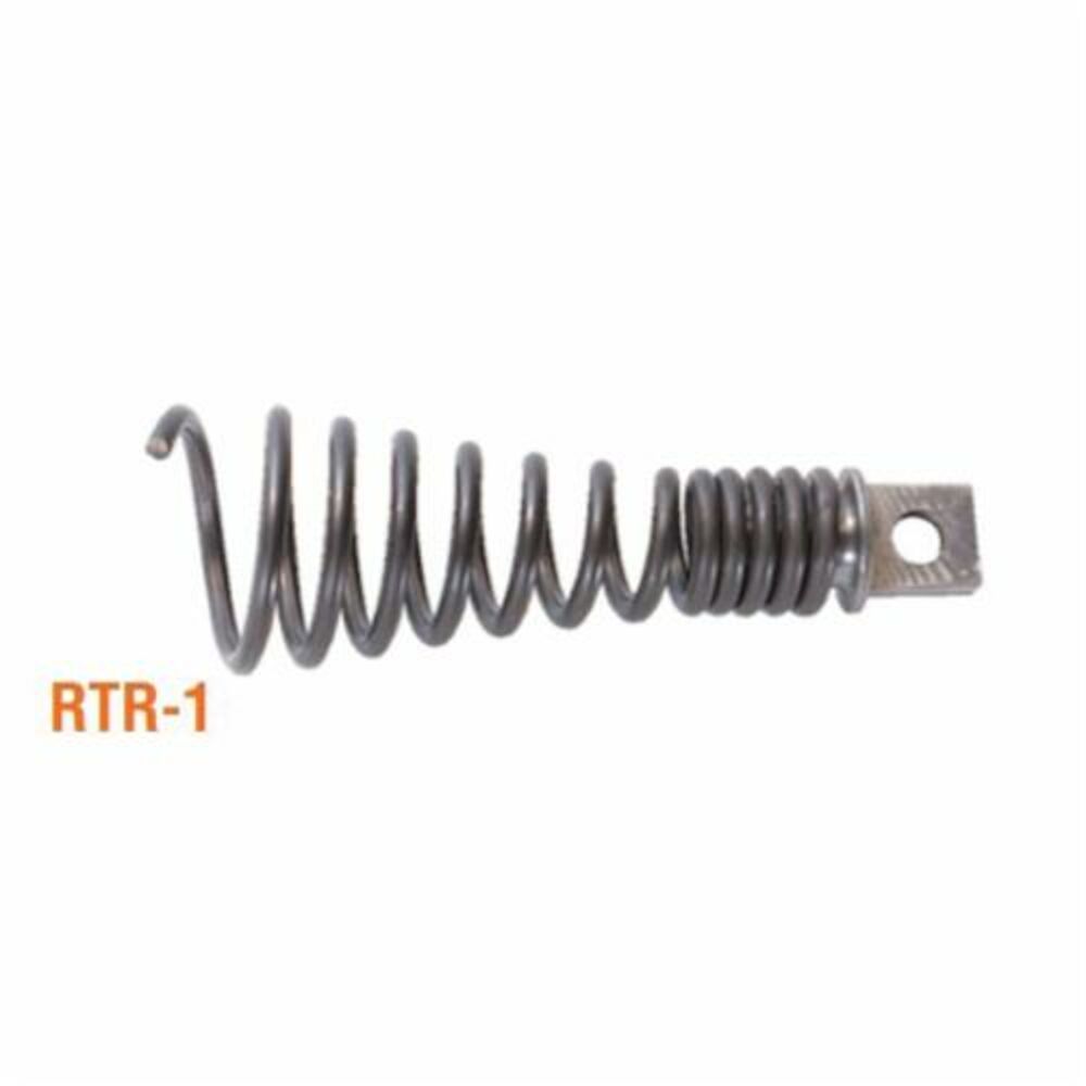 General Pipe Cleaners RTR-1 Small Corkscrew Retrieving Tool, Silver/Black, 2" Dia, Steel