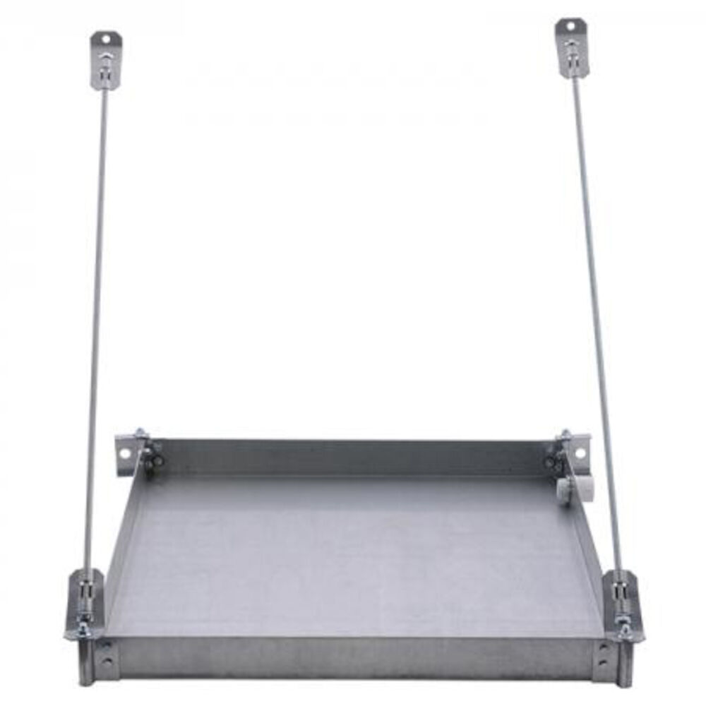 50-SWHP-W 26-1/2" Quick Stand™ Wall-Mounted Water Heater Platform/Drain Pan, PVC Drain Fitting