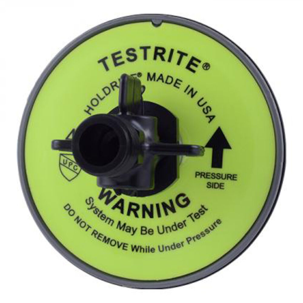 Holdrite® TESTRITE® TRW4V Test Wedge w/ Valve, 4", Nylon
