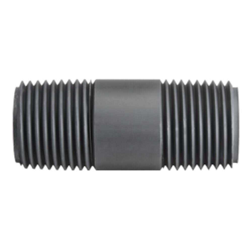 884-131 1x3/4" Reducing Nipple,  MNPTxMNPT, PVC, Molded