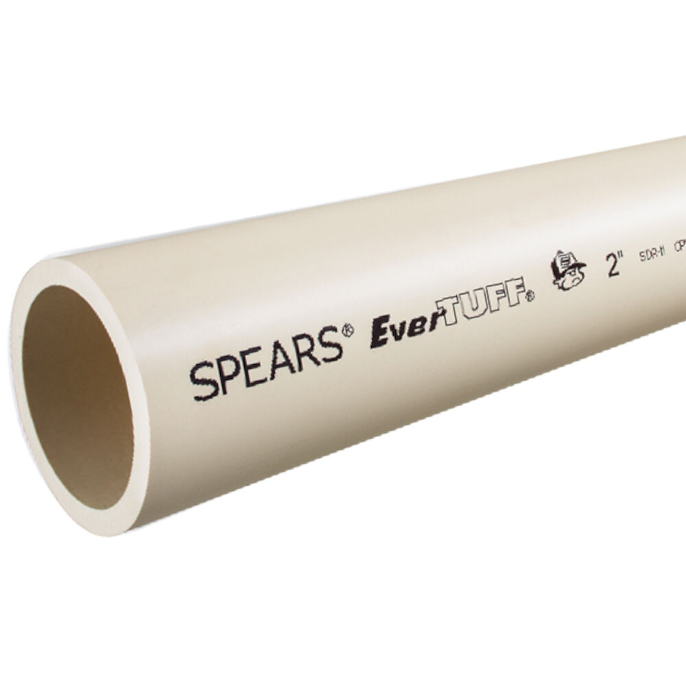 CTS-005 1/2 in" Pipe, 10' CTS, Priced Per Foot, Lead Free, SDR 11, CPVC, Extruded