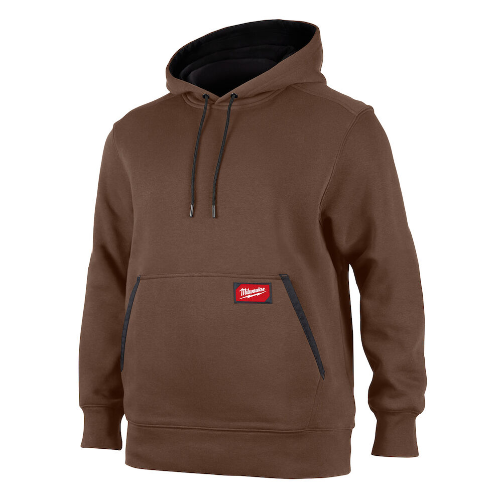 351BR Midweight Pullover Hoodie, Brown