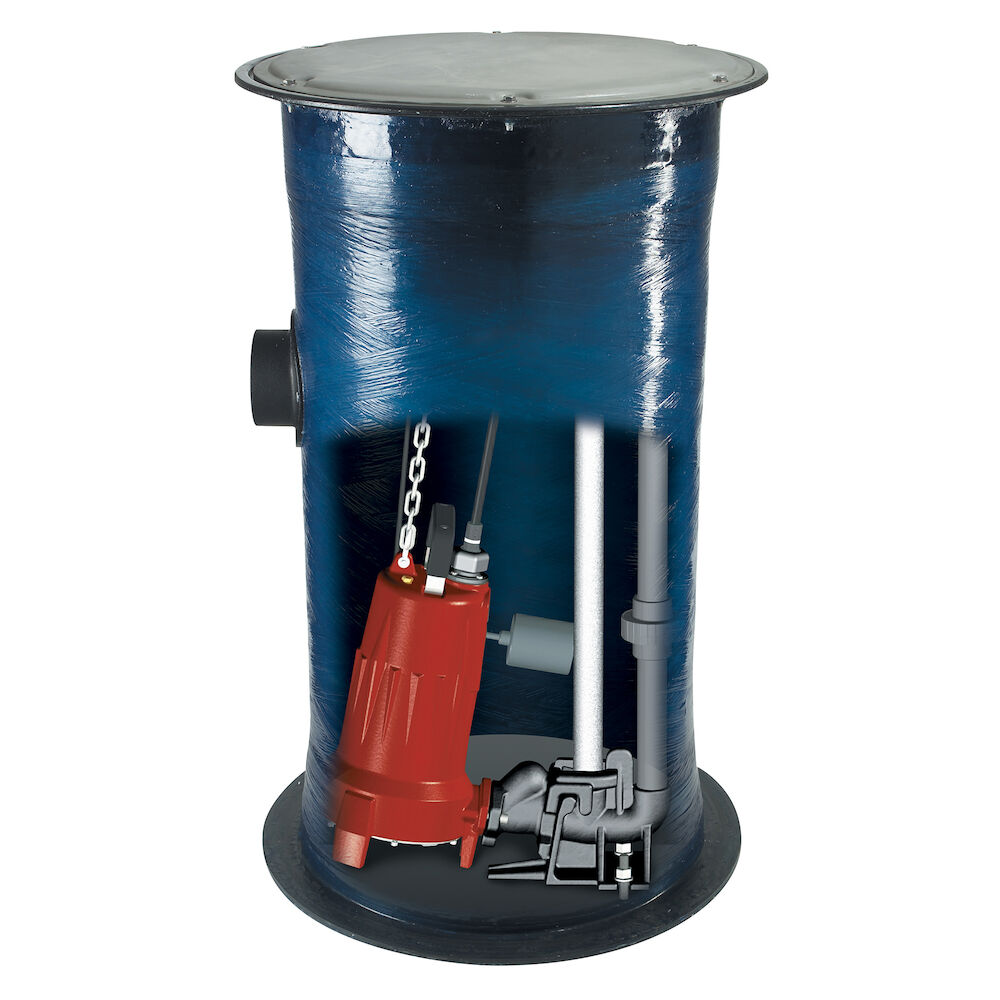 2448LSG202 1-Phase Pre-Assembled Simplex Grinder Package