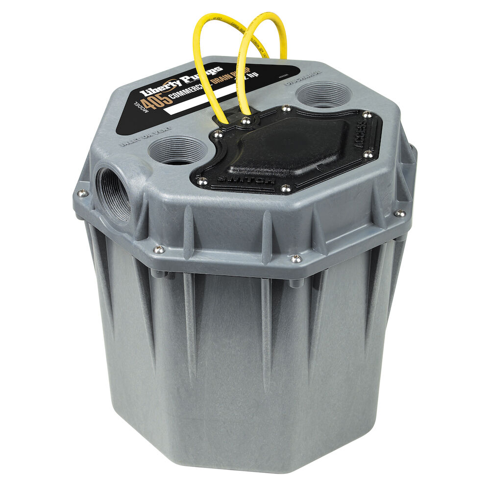 405 High-Temperature Commercial Fully Automatic Drain Pump, 54 gpm, 1-Phase, 1/2 HP