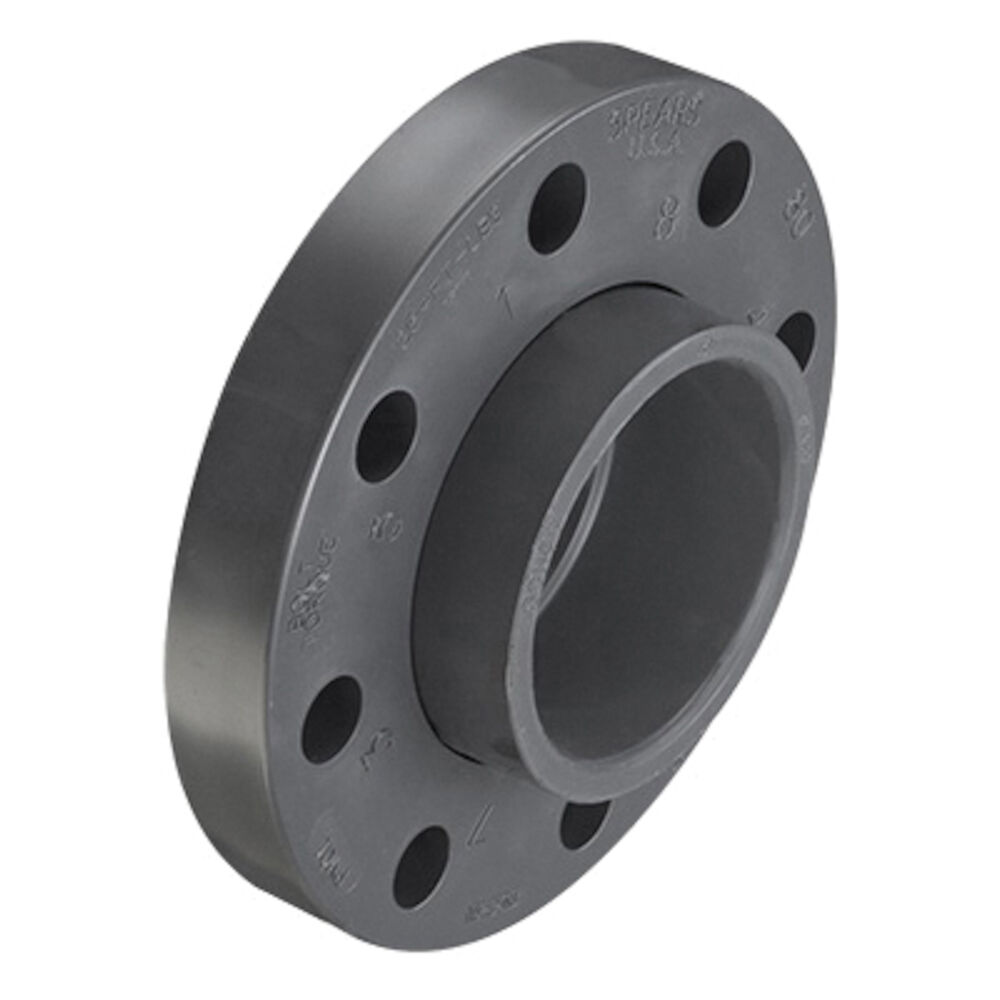 854-030DIN Van Stone Molded Flange, 3" Nominal, PVC, Socket Connection, 150 lb
