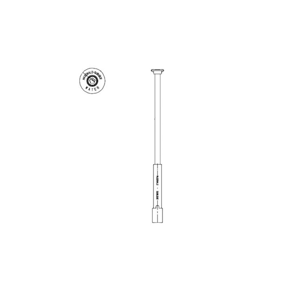 A.Y. McDonald 4517-084, 5614ATW Minneapolis Pattern Curb Box w/ Tracer Wire Pentagon Lid, 6 to 7 ft L