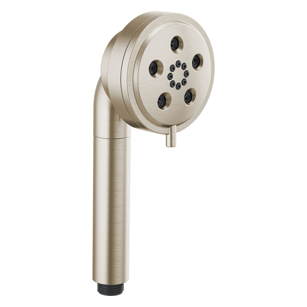 Brizo Essential™ Shower Linear Round H2Okinetic® Multi-Function Handshower, Brushed Nickel