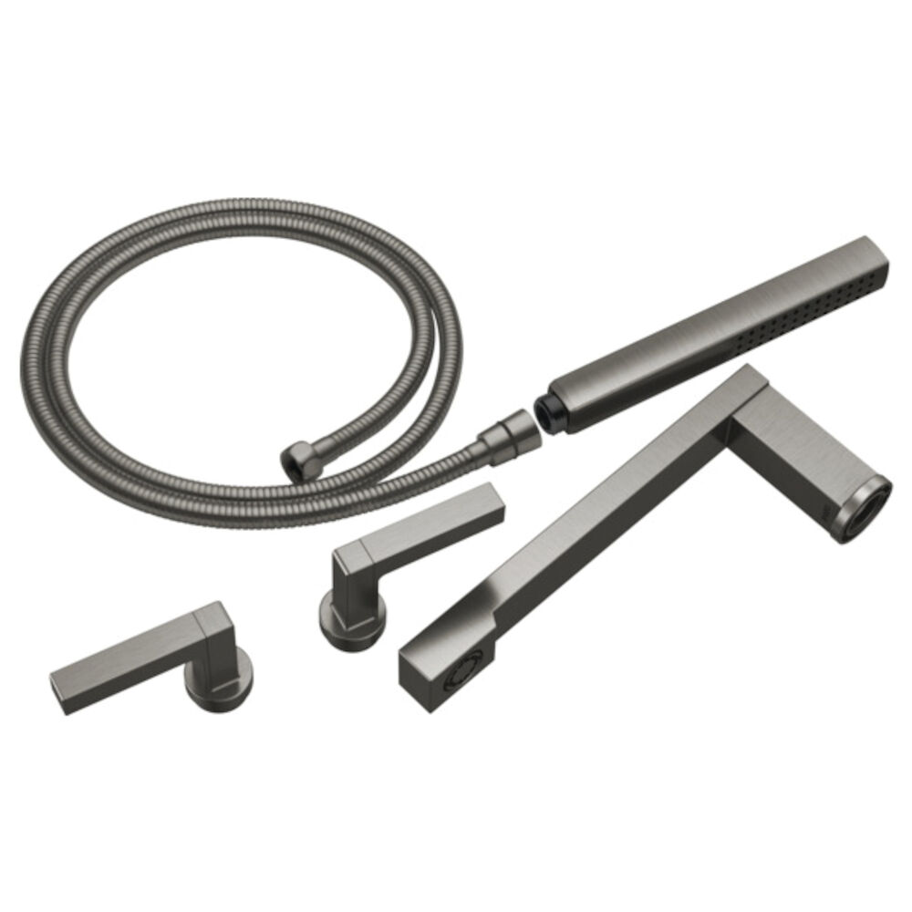 Brizo Frank Lloyd Wright® Two-Handle Tub Filler Trim Kit with Lever Handles, Luxe Steel